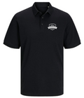 Schweres Unisex Piqué Polo - Schwarz