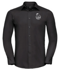 Men´s L/S Poly-Cotton Easy Care Tailored Poplin Shirt - Schwarz