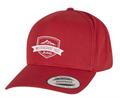 5-Panel Curved Classic Snapback - Rot