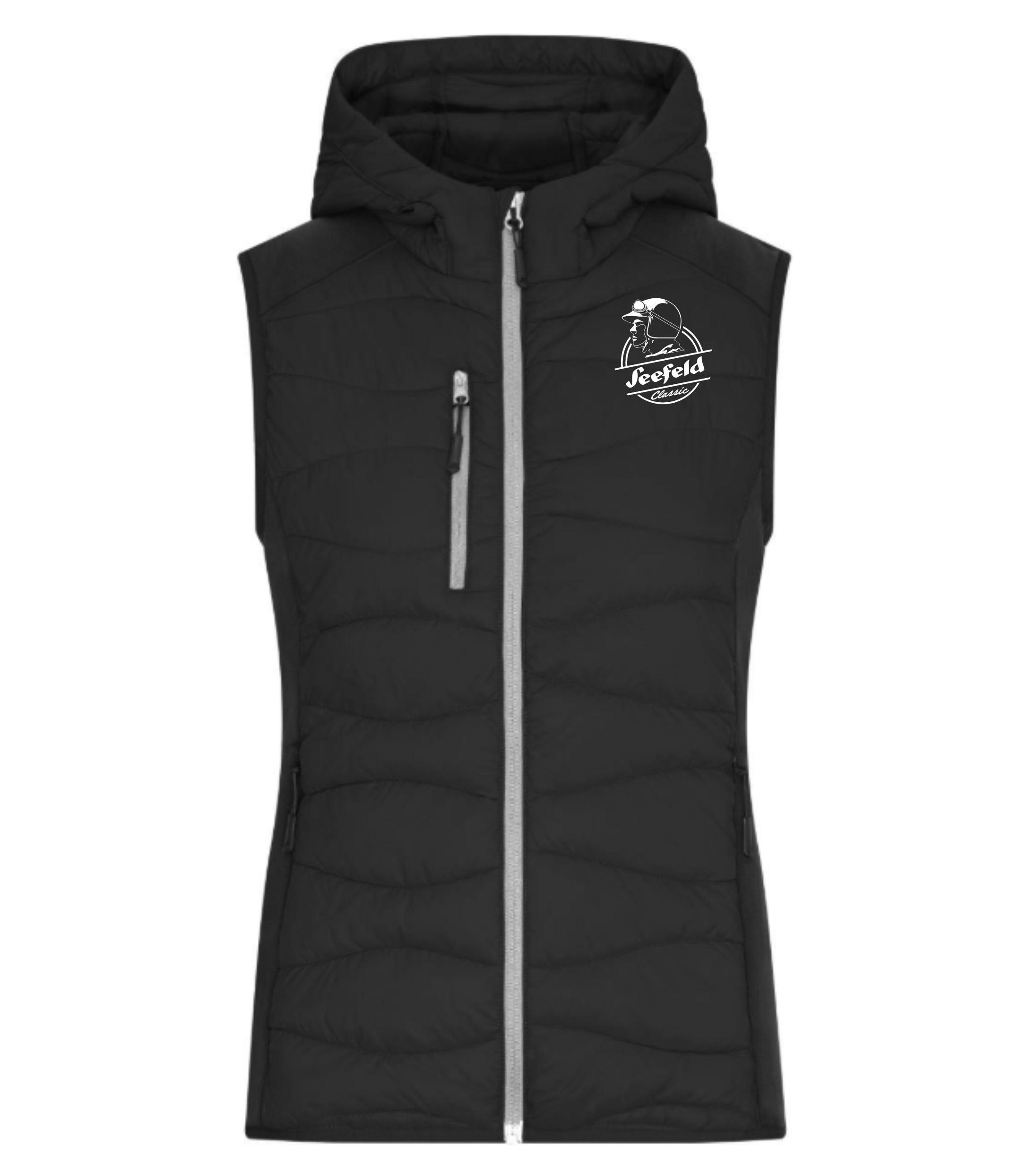 Ladies´ Hybrid Vest - Schwarz
