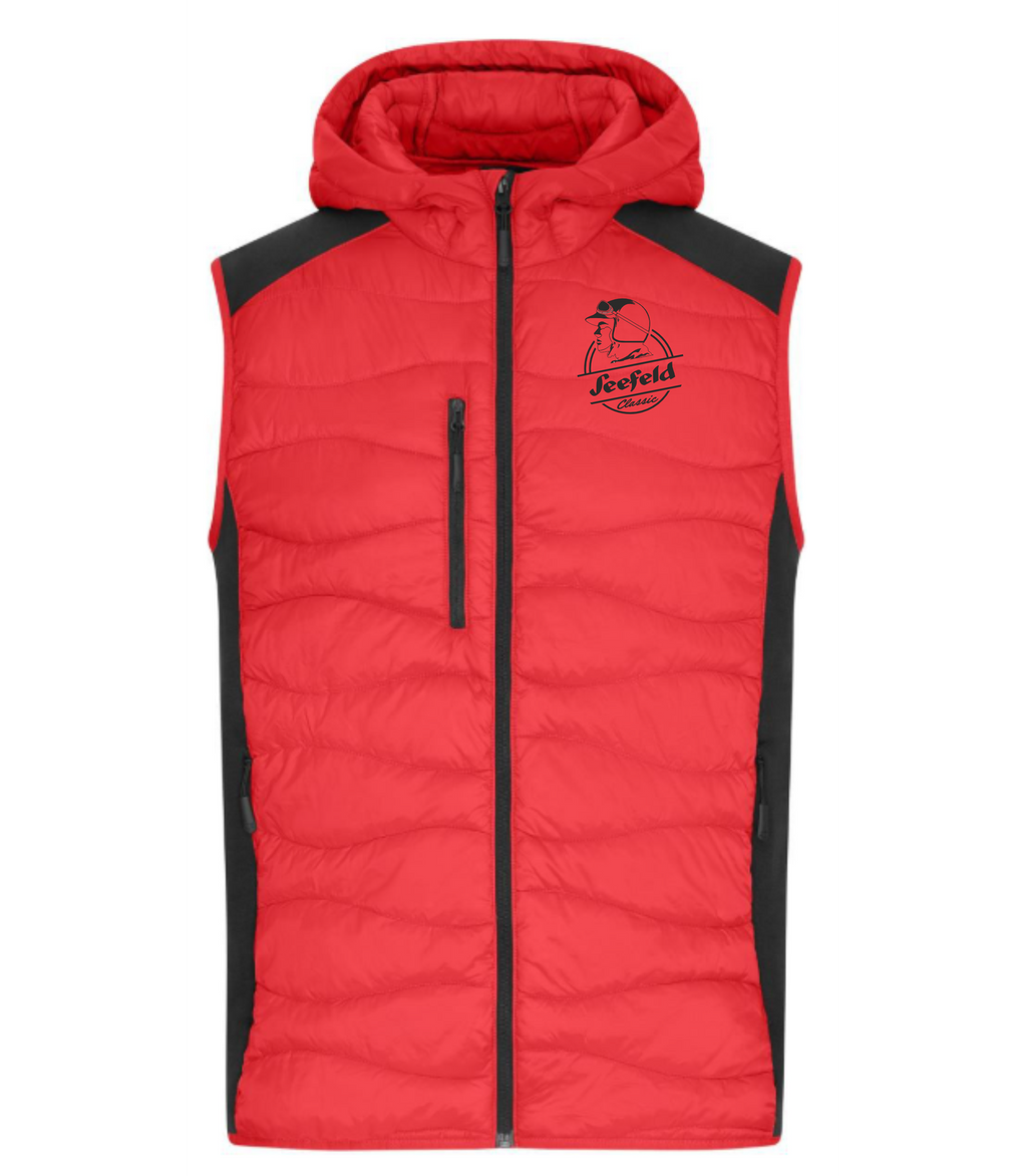 Herren Stretch Fleece Bodywarmer - Rot