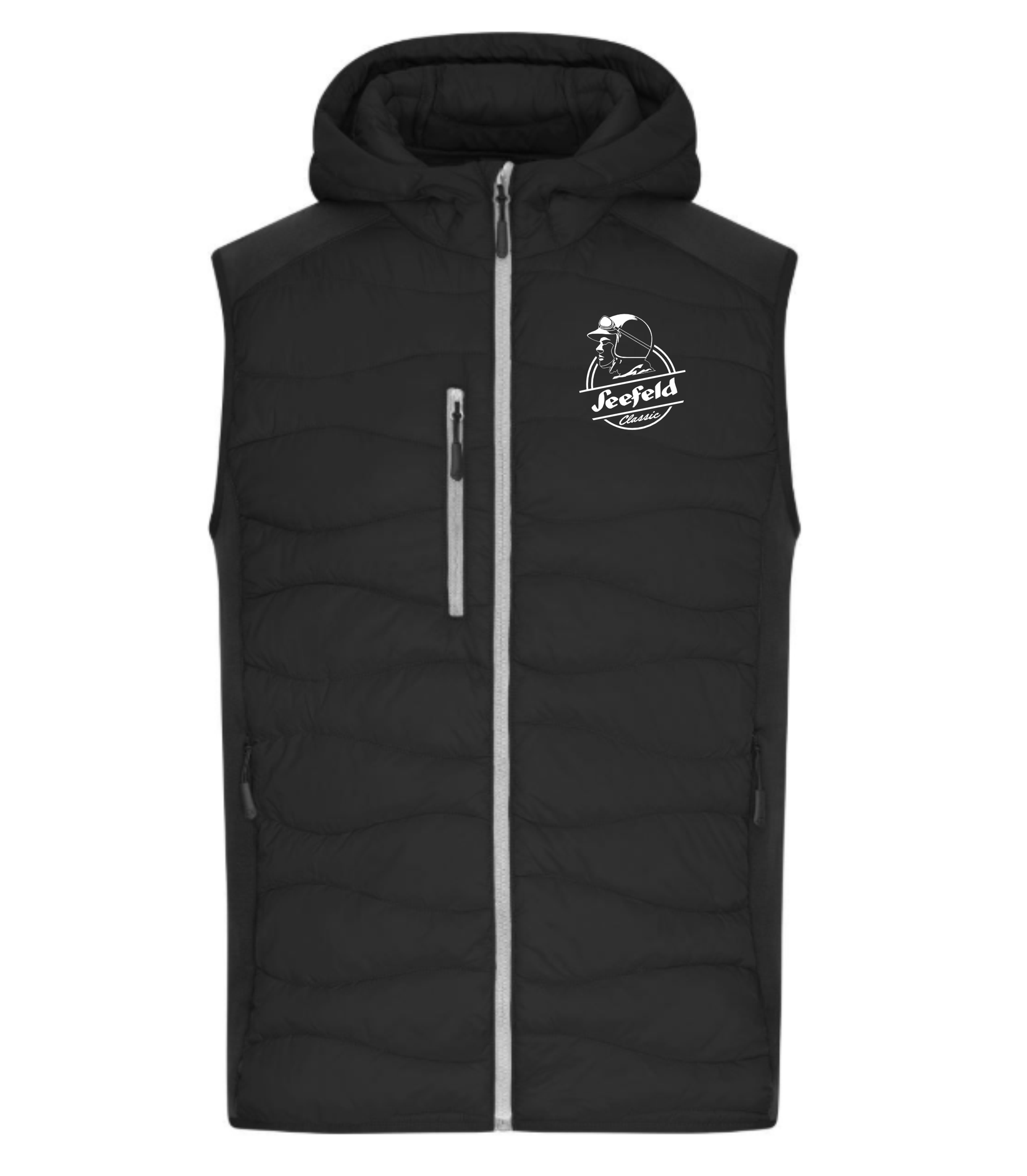 Herren Stretch Fleece Bodywarmer - Schwarz