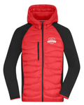 Herren Hybrid Jacke - Rot