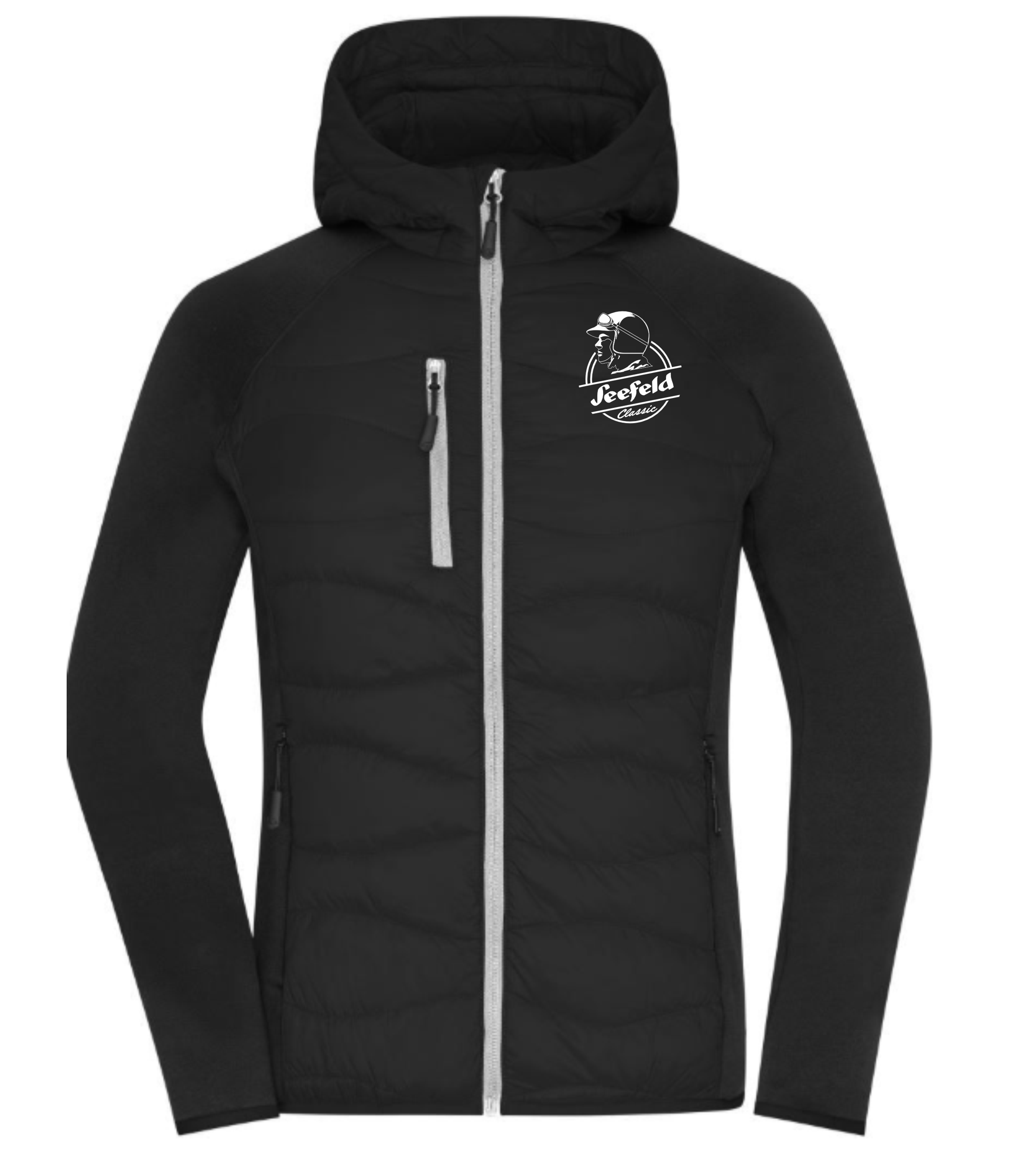 Herren Hybrid Jacke - Schwarz